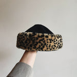 Vintage Wool leopard print hat