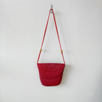 Woven red purse