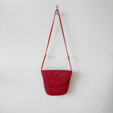 Woven red purse