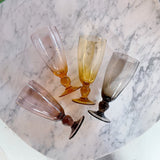 Coloured glassware set of 4