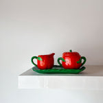 Tomato cream and sugar set