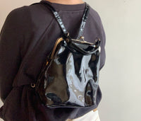 90’s patent backpack / purse