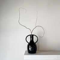 Gloss black vase