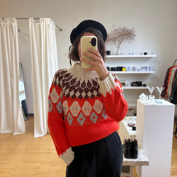 Poppy red sweater