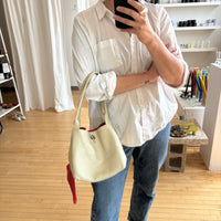 Reversible Leather Bucket bag