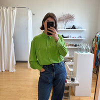 Silk green shirt