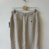 Linen button up skirt