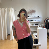 Cotton knit vest