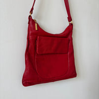 Red leather bag
