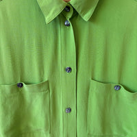 Silk green shirt