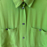 Silk green shirt