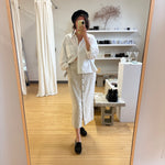 Linen button up skirt