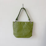 Green leather bag
