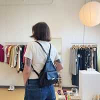 Leather backpack