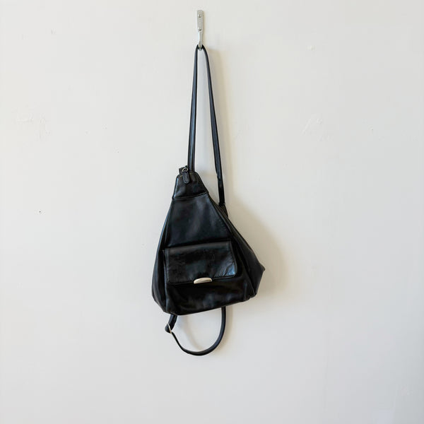 Leather backpack