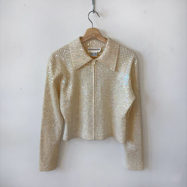 Sequin Zip cardigan