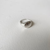 Silver signet ring