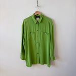 Silk green shirt