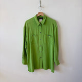 Silk green shirt