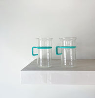 Vintage Bodum mugs- teal set of 2