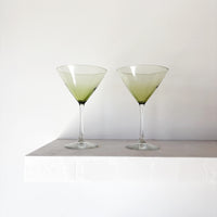 Green Martini Glasses