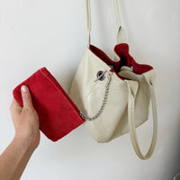 Reversible Leather Bucket bag