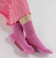 BAGGU socks extra pink