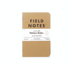 Field notes- set of 3 mixed pack