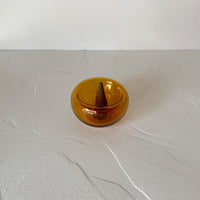 Glass incense cone holder
