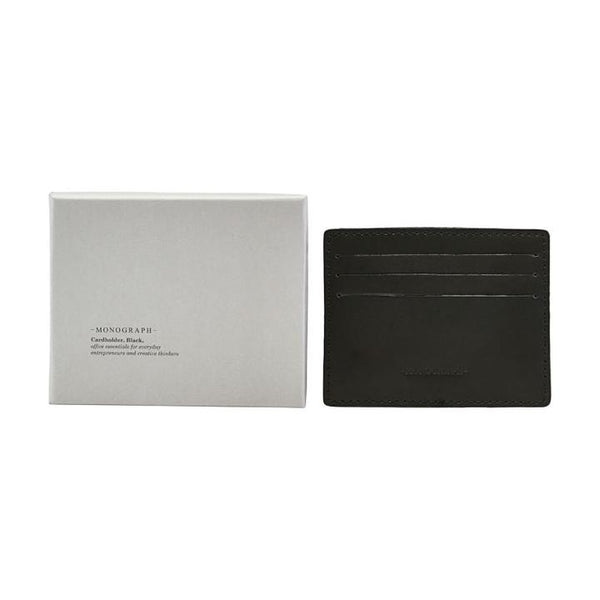 Card wallet - black leather