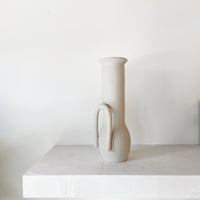 Ceramic vase with loop