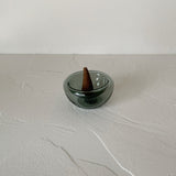 Glass incense cone holder