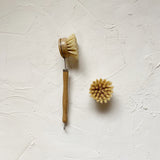 Bamboo dish brush + replacement head